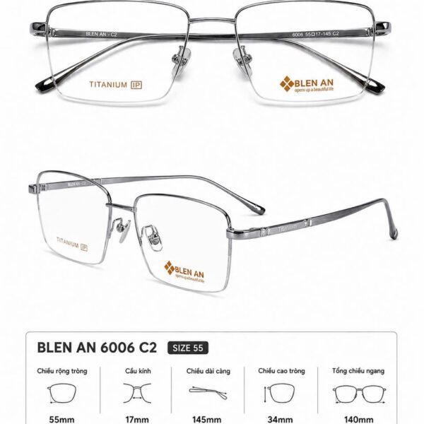 Gọng Kính Titanium BLENAN - TITAN