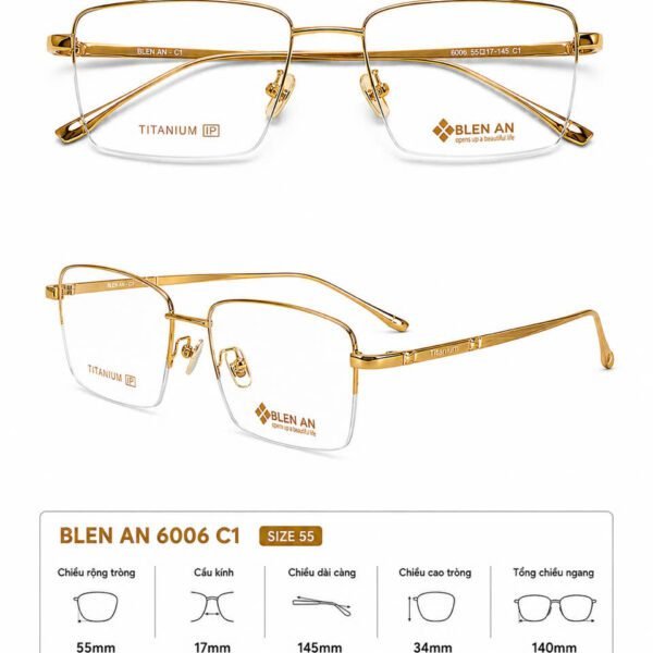 Gọng Kính Titanium BLENAN - TITAN